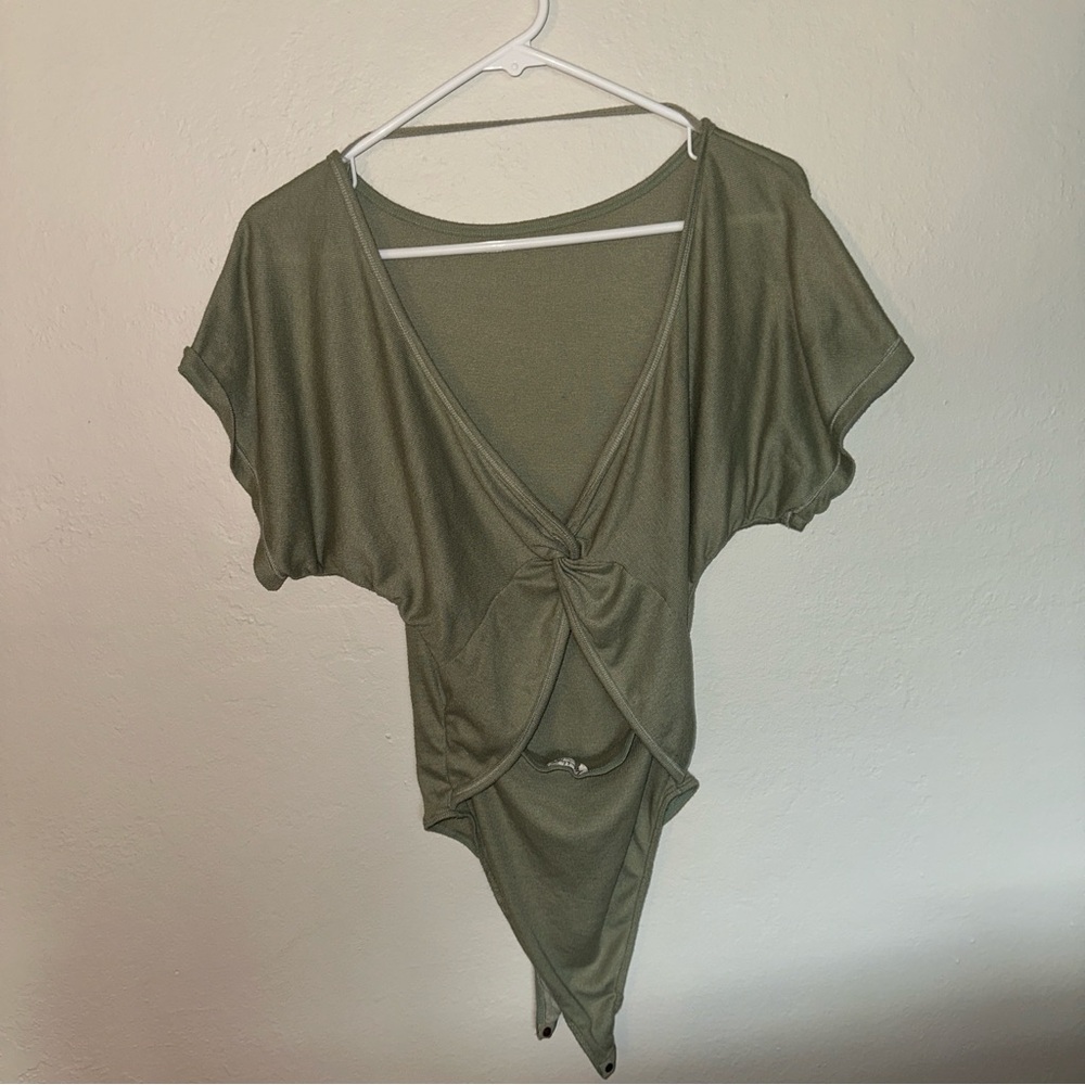 Free people Olive Green Women's body suit
